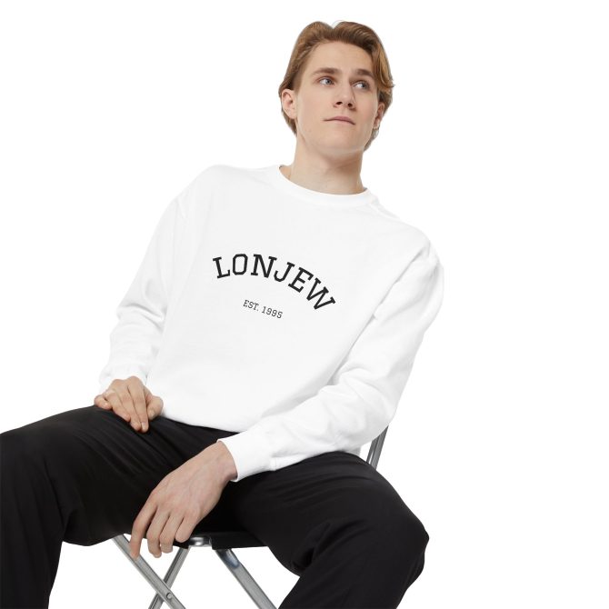 Unisex Garment-Dyed Sweatshirt with Vintage American Flag Design - Image 7