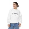 Unisex Garment-Dyed Sweatshirt with Vintage American Flag Design - Image 6