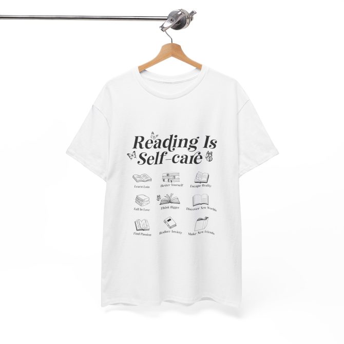 Reading is self care Unisex Tee, Book Lover Shirt, Literature Gift, Reading Tee, Bookworm Gift, Relaxing Tshirt