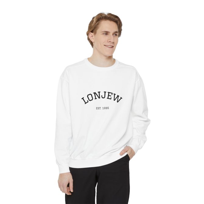 Unisex Garment-Dyed Sweatshirt with Vintage American Flag Design - Image 4